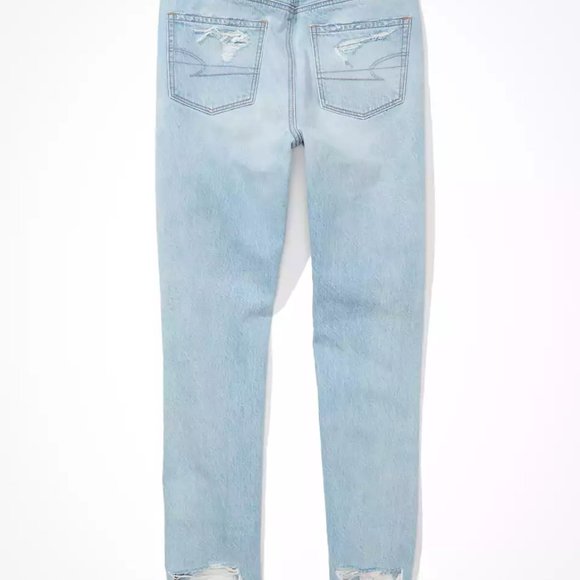 AE Mom Jean Blown Out Blue - Picture 4 of 6